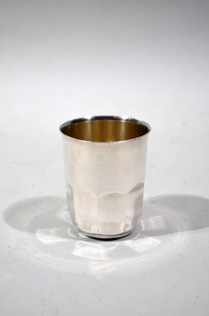 Solid silver TIMBAL with cut sides, Minerva...