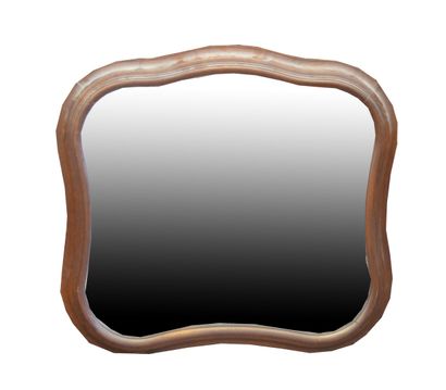 Two wooden mirrors of curved form

Height...
