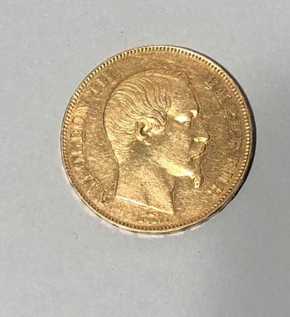 Pièce de 50 francs en or, Napoléon III tête...