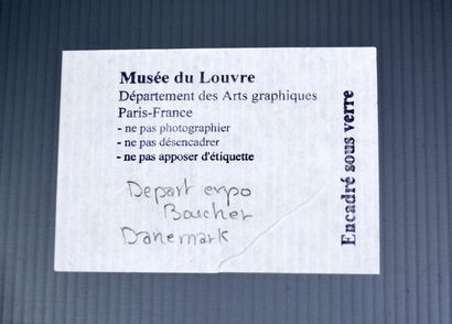 CADRE rectangulaire en bois et stuc doré...