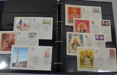 Lot d'enveloppes premier jour et timbres...