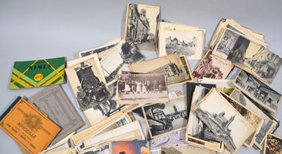 Ensemble de cartes postales semi-anciennes...