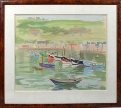 Lot de deux aquarelles comprenant : 

- MORISOT...