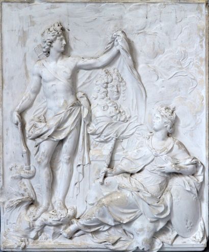 BAS RELIEF en plâtre représentant 
