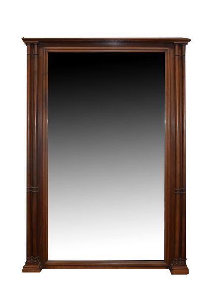 MIROIR DE CHEMINEE biseauté, le cadre en...