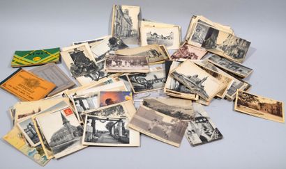 Ensemble de cartes postales semi-anciennes...