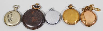 Lot de montres gousset, chronomètre et régulateur...