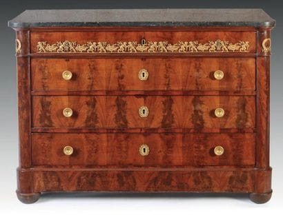 Commode acajou et placage d'acajou Époque...