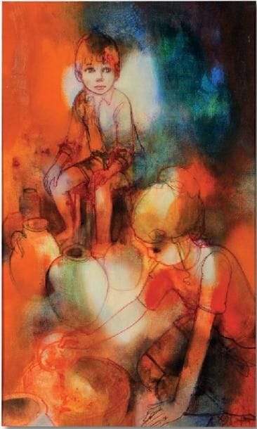 Jean VALADIE
Les enfants Huile sur toile...