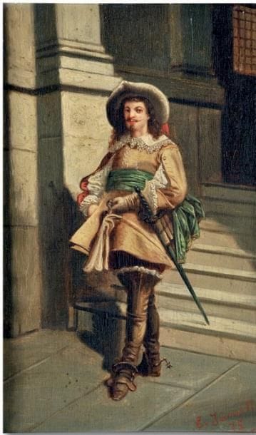 S. JOINVILLE
Mousquetaire Huile sur toile...