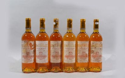 Six bouteilles Sauternes Château Filhot 2003...