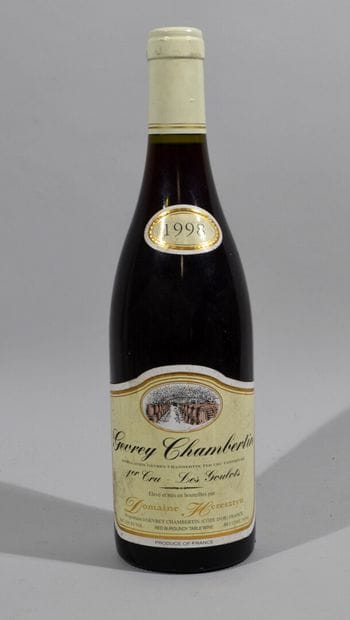 Une bouteille de GEVREY CHAMBERTIN 1er Cru...