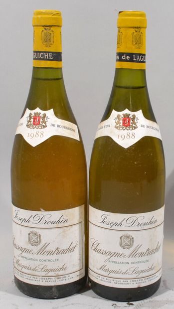 2 bouteilles de CHASSAGNE MONTRACHET « Marquis...