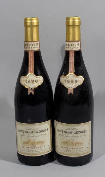 2 bouteilles de NUITS SAINT GEORGES 1998...