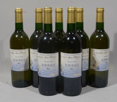 7 bouteilles de LOUPS DES MERS Bordeaux blanc...