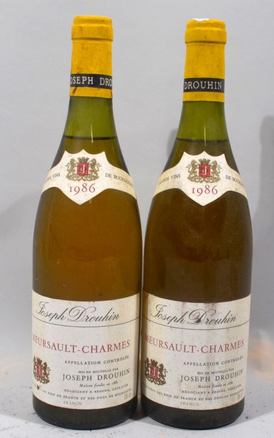 2 bouteilles de MEURSAULT blanc Premier Cru...