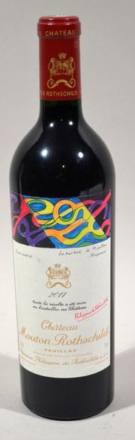 1 bouteille de chateau MOUTON ROTHSCHILD,...