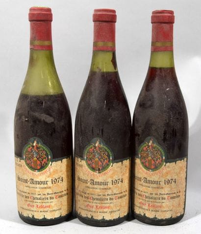 3 bouteilles de SAINT AMOUR Beaujolais Guy...