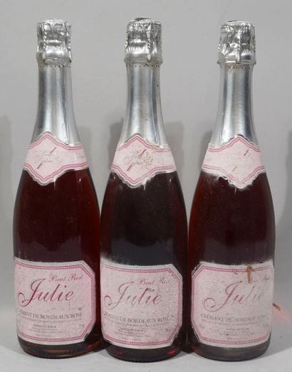 3 bouteilles de CREMANT DE BORDEAUX ROSE...