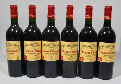 6 bouteilles de CHATEAU D'ARMAGNAC Premières...