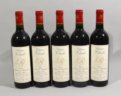 5 bouteilles de CHATEAU CLARKE Baron Edmond...