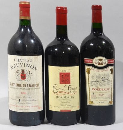 3 magnums de Bordeaux dont Château Mauvinon...