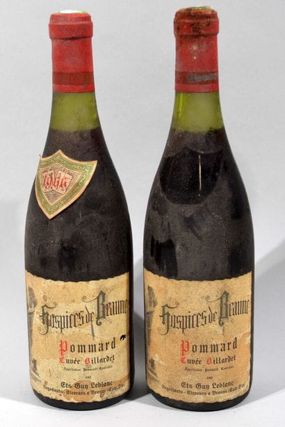 2 bouteilles de POMMARD Hospices de Beaune...