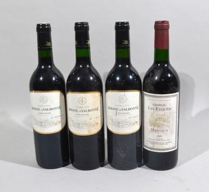 Lot comprenant : 

- 3 bouteilles de ABBAYE...