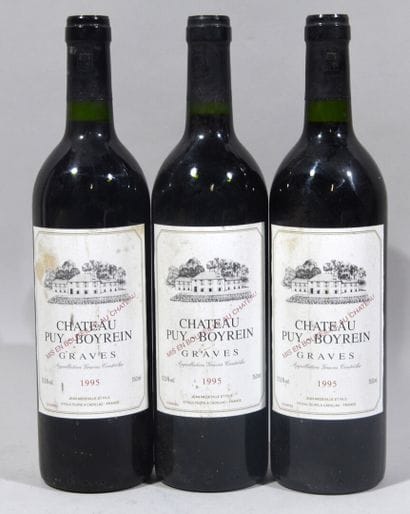 Trois bouteilles de CHATEAU PUY BOYREIN Jean...