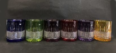 BOHEMIA CRYSTAL 

Ensemble de six verres...