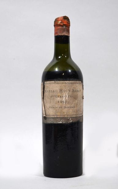1 Bouteille de CHATEAU HAUT BAILLY 1916

Etiquette...