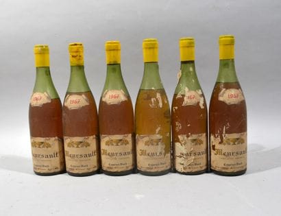 Six bouteilles de MEURSAULT Domaine Coppenet-Viard...