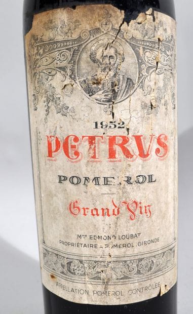 1 bouteille de CHATEAU PETRUS Pomerol 1952,...