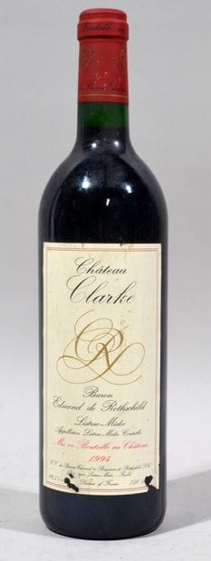 Une bouteille de CHATEAU CLARKE Baron Edmond...