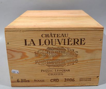 6 bouteilles Château La Louvière - PESSAC-LEOGNAN...