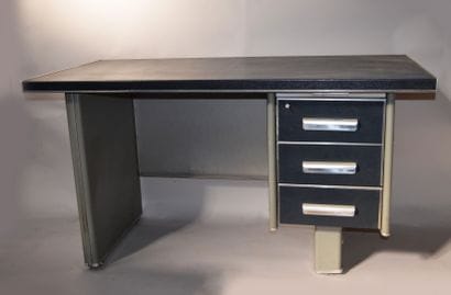 RONEO - Bureau à caisson industriel en métal...