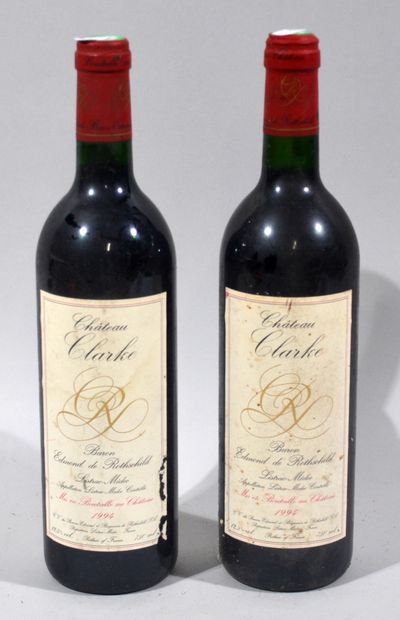 2 bouteilles de CHATEAU CLARKE Baron Edmond...