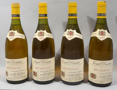 4 bouteilles de MEURSAULT Joseph Drouhin...