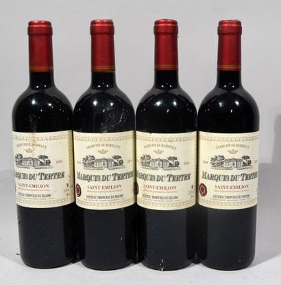 4 bouteilles de MARQUIS DU TERTRE Saint Emilion...