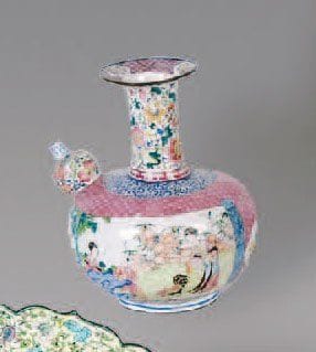ENSEMBLE D'ÉMAUX peints anciens de CANTON...