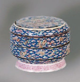 ENSEMBLE D'ÉMAUX peints anciens de CANTON...