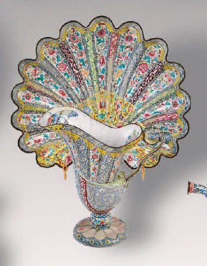 ENSEMBLE D'ÉMAUX peints anciens de CANTON...