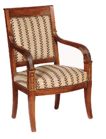 FAUTEUIL. Époque Empire.