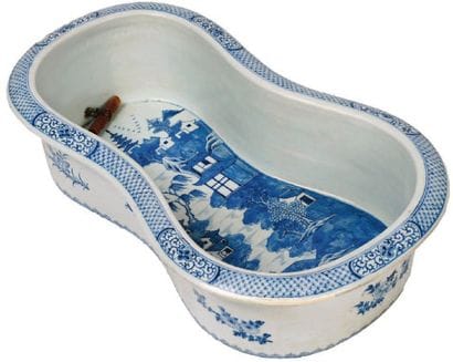 BIDET en porcelaine camaïeu bleu Compagnie...