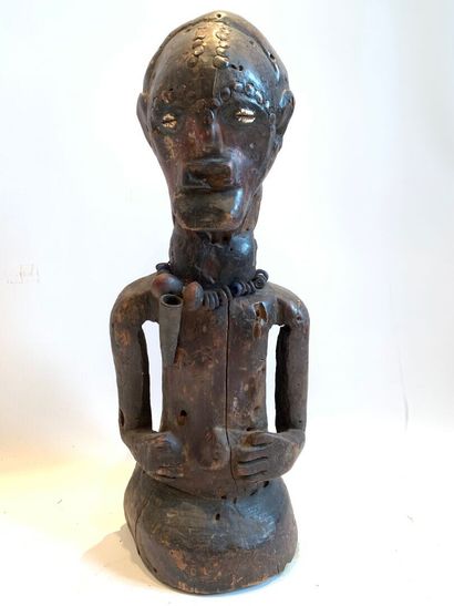 SONGYE, Congo.

FETICHE en buste en bois...
