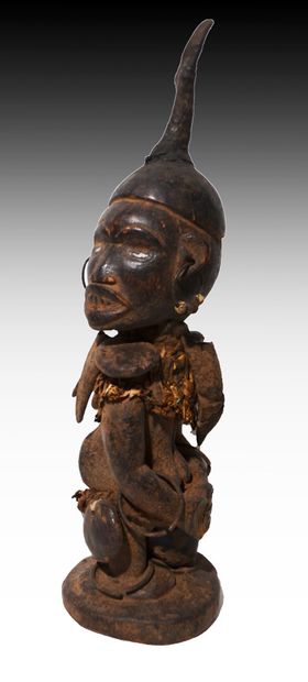 SONGYE, Congo

Fétiche Nkishi en bois patiné...
