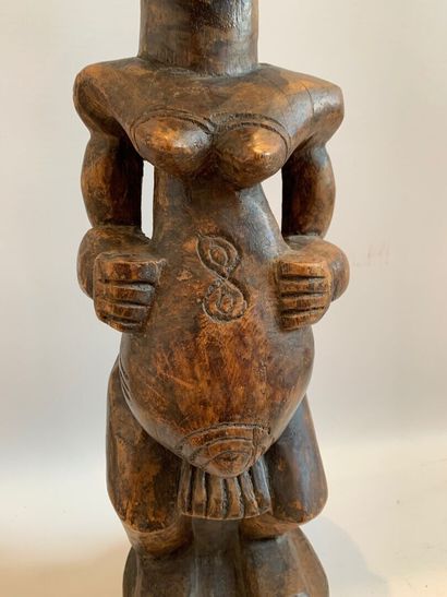 YOMBE, Congo.

MATERNITE en bois sculpté...
