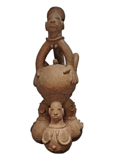 MANGBETU, Congo.

IMPORTANT VASE en terre...
