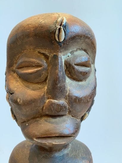 TEKE, Congo.

FETICHE en bois sculpté en...