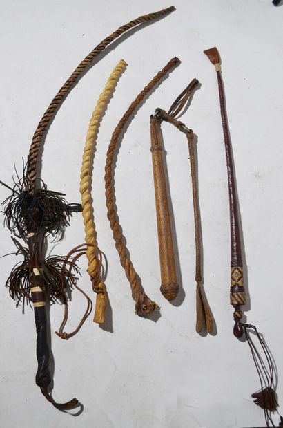 AFRIQUE

Réunion de fouets divers, en nerfs,...